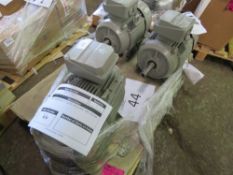 PALLET CONTAINING 3 X ELECTRIC MOTORS @ 11KW. . SOURCED FROM A LARGE MANUFACTURING COMPANY AS PART O