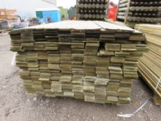 LARGE BUNDLE OF TIMBER FENCE CLADDING @1.75M LENGTH X 10CM WIDE APPROX.