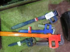 4 X ASSORTED STILSON SPANNERS.