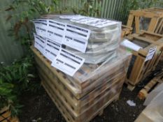 PALLET CONTAINING ASSORTED FLANGES, FEET ETC. SOURCED FROM A LARGE MANUFACTURING COMPANY AS PART OF