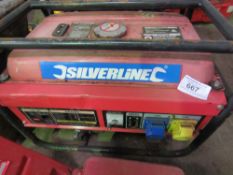 SILVERLINE PETROL GENERATOR.