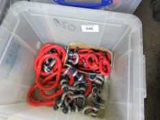 BOX OF SHACKLES AND LIFTING EYES. SOURCED FROM DEPOT CLEARANCE DUE TO A CHANGE IN COMPANY POLICY.