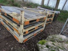 6 X HEAVY DUTY STACKING STILLAGES.