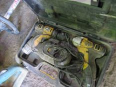 JCB BATTERY DRILL SET. CONDITION UNKNOWN.