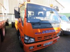 ISUZU DOUBLE CAB EASYSHIFT GEARBOX 7500KG RATED CHASSIS CAB LORRY. REG KE57 CZH. 12FT LENGTH OF CHAS