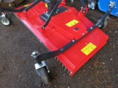 6FT APPROX WIDTH TRACTOR MOUNTED FINISHING MOWER WITH PTO SHAFT.