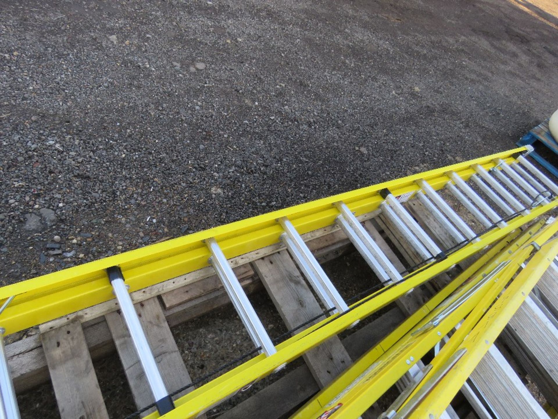 2 SECTION GRP LADDER. SOURCED FROM LOCAL DEPOT CLEARANCE DUE TO A CHANGE IN POLICY. - Image 2 of 2