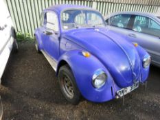 VOLKSAWAGEN BEETLE CAR REG:OWR 315M. BEEN STANDING FOR SOME TIME. WHEN TESTED WAS SEEN TO DRIVE, STE