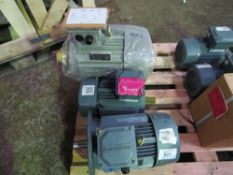 3 X ELECTRIC MOTORS. 1@3KW PLUS 2@2.2KW. SOURCED FROM A LARGE MANUFACTURING COMPANY AS PART OF THEI