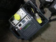 MEGGER PAT4DV-3 ELECTRICAL TESTER UNIT. SOURCED FROM DEPOT CLEARANCE DUE TO A CHANGE IN COMPANY POLI