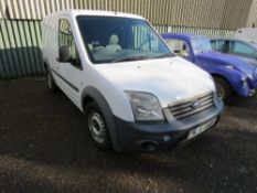 FORD TRANSIT CONNECT T200 PANEL VAN REG: NJ11 VHO WHEN TESTED WAS SEEN TO DRIVE, STEER AND BRAKE,