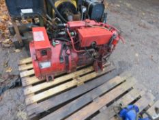 KUBOTA DIESEL ENGINED 26KVA SKID GENERATOR. BETA MARINE PREPARED.