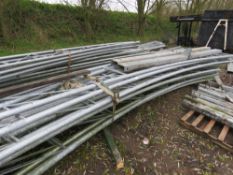 LARGE QUANTITY OF TEMPORARY BUILDING FRAMES, UPRIGHTS ETC. BELIEVED TO BE FROM 60FT X 40FT BUILDING.