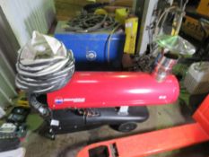 BM2 EC32 DIESEL POWERED SPACE HEATER WITH PIPE, 240 VOLT. YEAR 2018 BUILD.