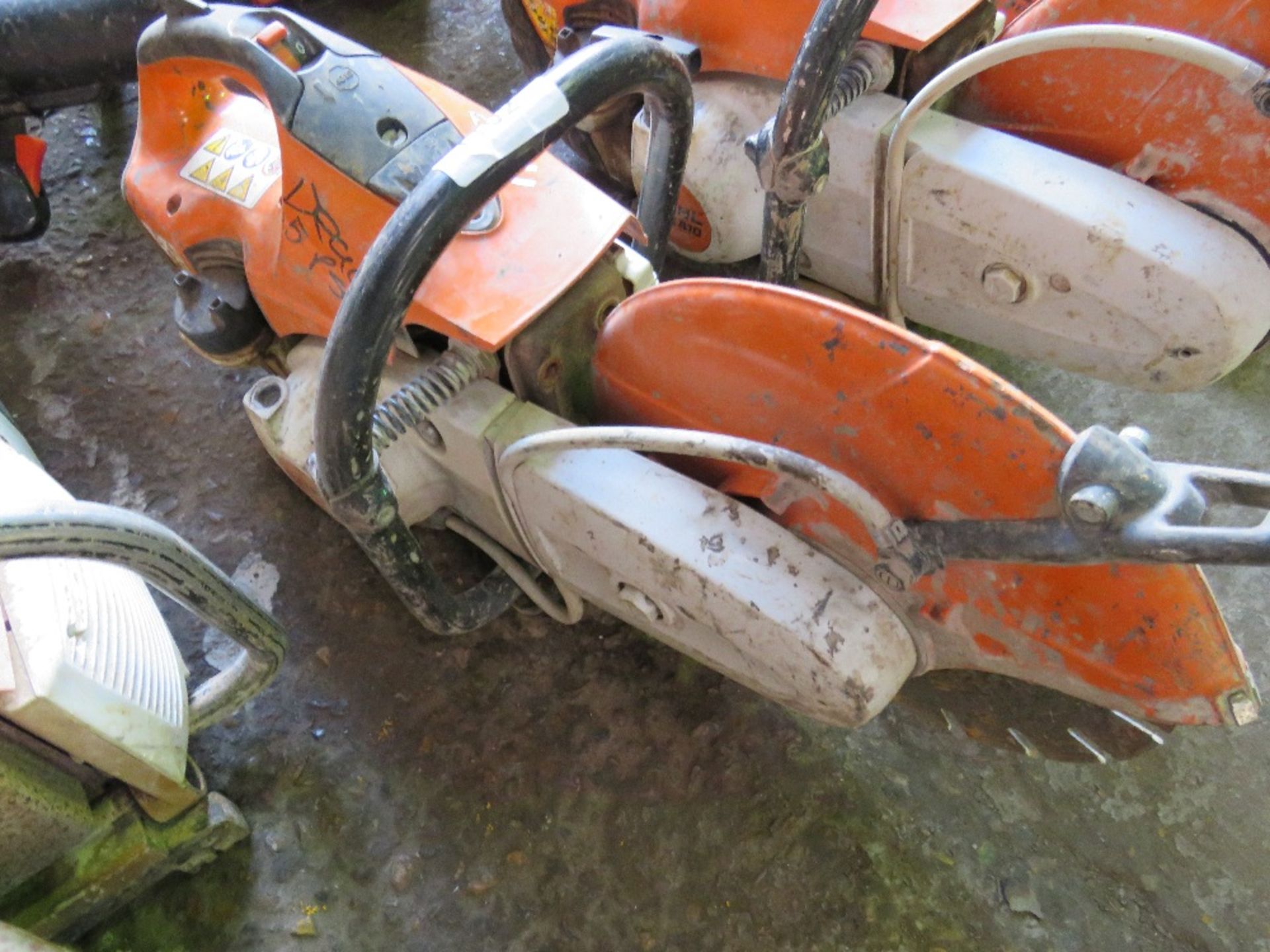 STIHL TS410 PETROL SAW. CONDITION UNKNOWN.