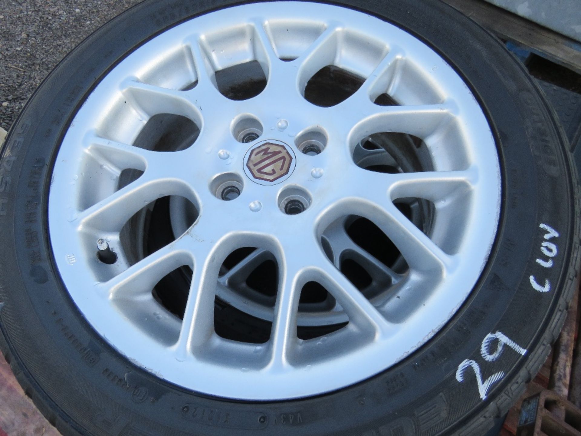 2 X MG 205/50R16 WHEELS AND TYRES. - Image 2 of 3