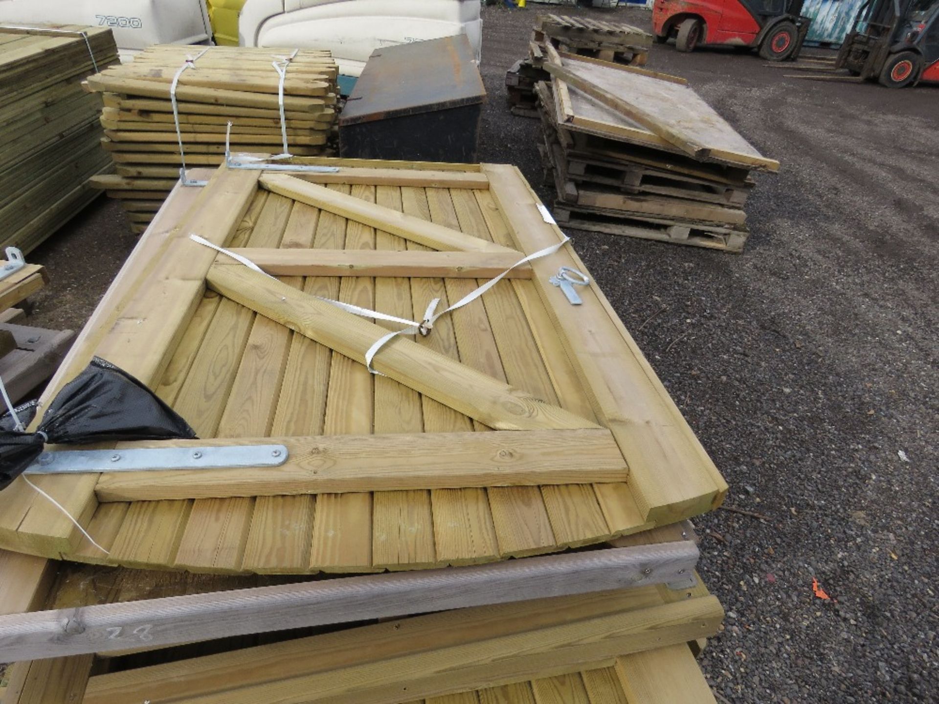 8 X ASSORTED WOODEN PEDESTRIAN GATES. - Image 2 of 2