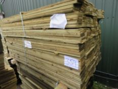 LARGE PACK OF FEATHER EDGE CLADDING TIMBERS, 1.65M X 0.105M APPROX.