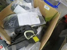 11 X SAFETY HARNESSES WITH HOOKS APPEAR TO BE UNUSED. SOURCED FROM DEPOT CLEARANCE DUE TO A CHANGE I