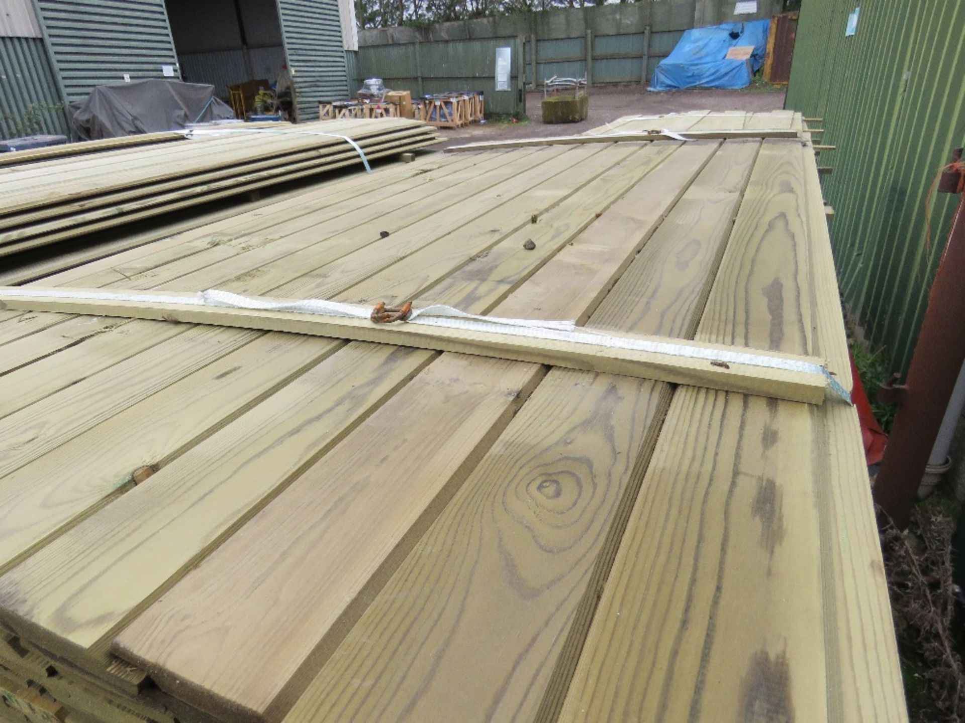 LARGE PACK OF SHIPLAP CLADDING TIMBERS, 1.73M X 0.10M APPROX. - Image 3 of 3
