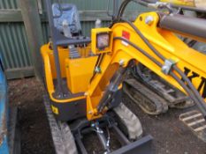 KME10 MINI EXCAVATOR / DIGGER YEAR 2020, UNUSED. SN:20C060688. WHEN TESTED WAS SEEN TO DRIVE, SLEW A