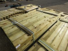 LARGE PACK OF FEATHER EDGE TIMBER FENCE CLADDING 1.8M LENGTH APPROX.