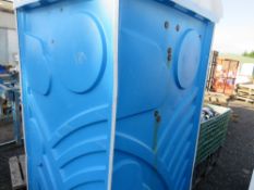 PORTABLE SITE TOILET WITH SINK.