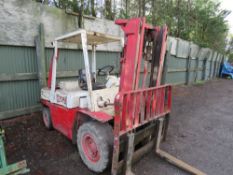 NISSAN WGF03A40U 4.5 TONNE CAPACITY DIESEL FORKLIFT YEAR 1996 BUILD. DIRECT FROM LOCAL COMPANY AS P