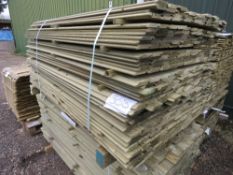 LARGE PACK OF SHIPLAP CLADDING TIMBERS, 1.73M X 0.10M APPROX.