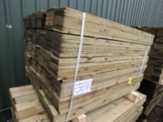 LARGE PACK OF FEATHER EDGE CLADDING TIMBERS, 1.2M X 0.105M APPROX.