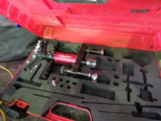 HILTI 28 ANCHOR TEST SET IN CASE. SOURCED FROM DEPOT CLEARANCE DUE TO A CHANGE IN COMPANY POLICY.