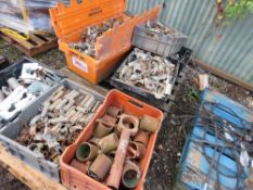 2 X PALLETS OF ASSORTED SCAFFOLD CLIPS AND FITTINGS.