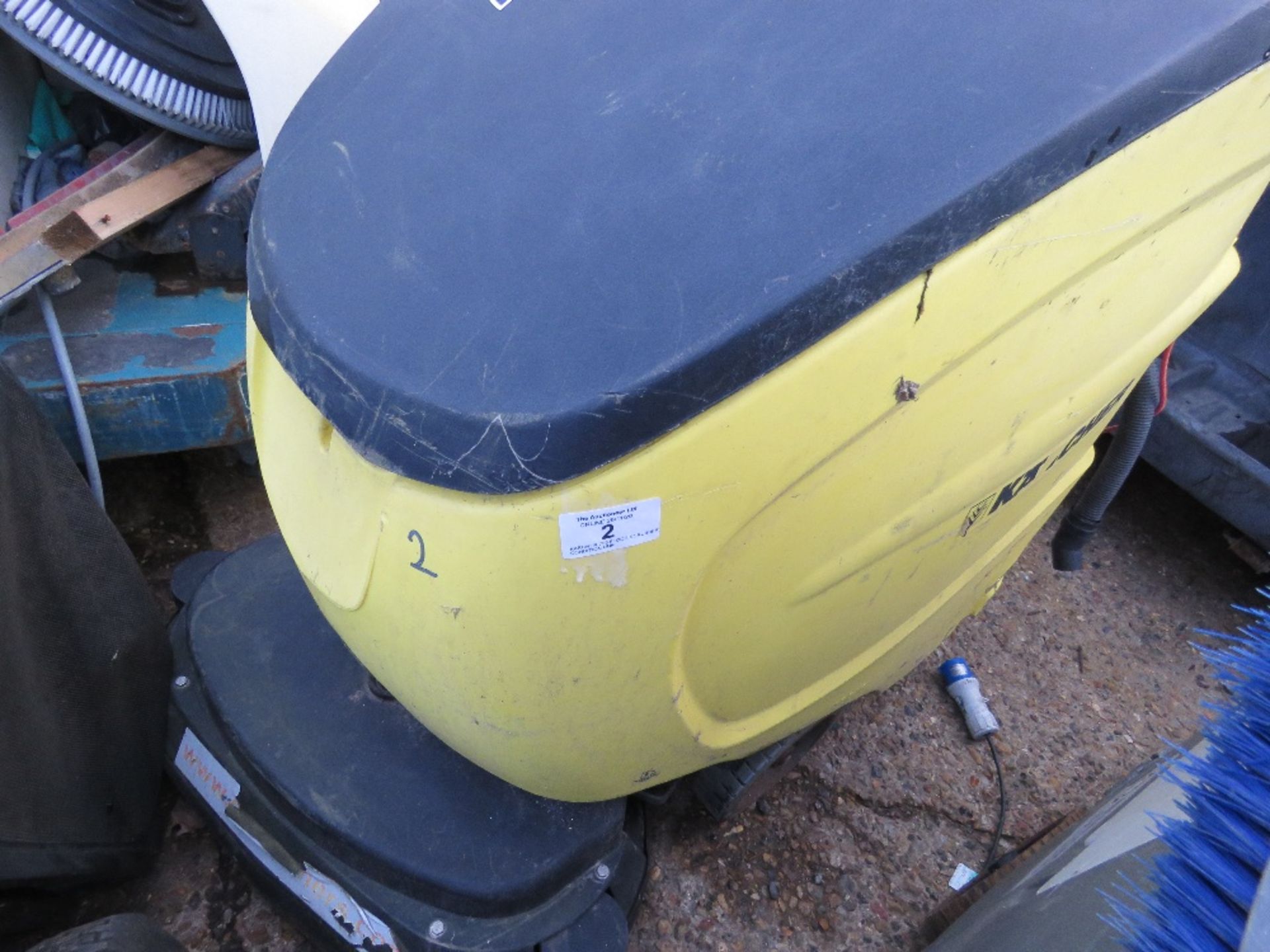 KARCHER 750 FLOOR SCRUBBER CONDITION UNKNOWN.