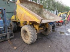 BENFORD 6 TONNE SITE DUMPER, YEAR 1996 APPROX. SN:SLBDDN00ET12. WHEN TESTED WAS SEEN TO START, DRIVE