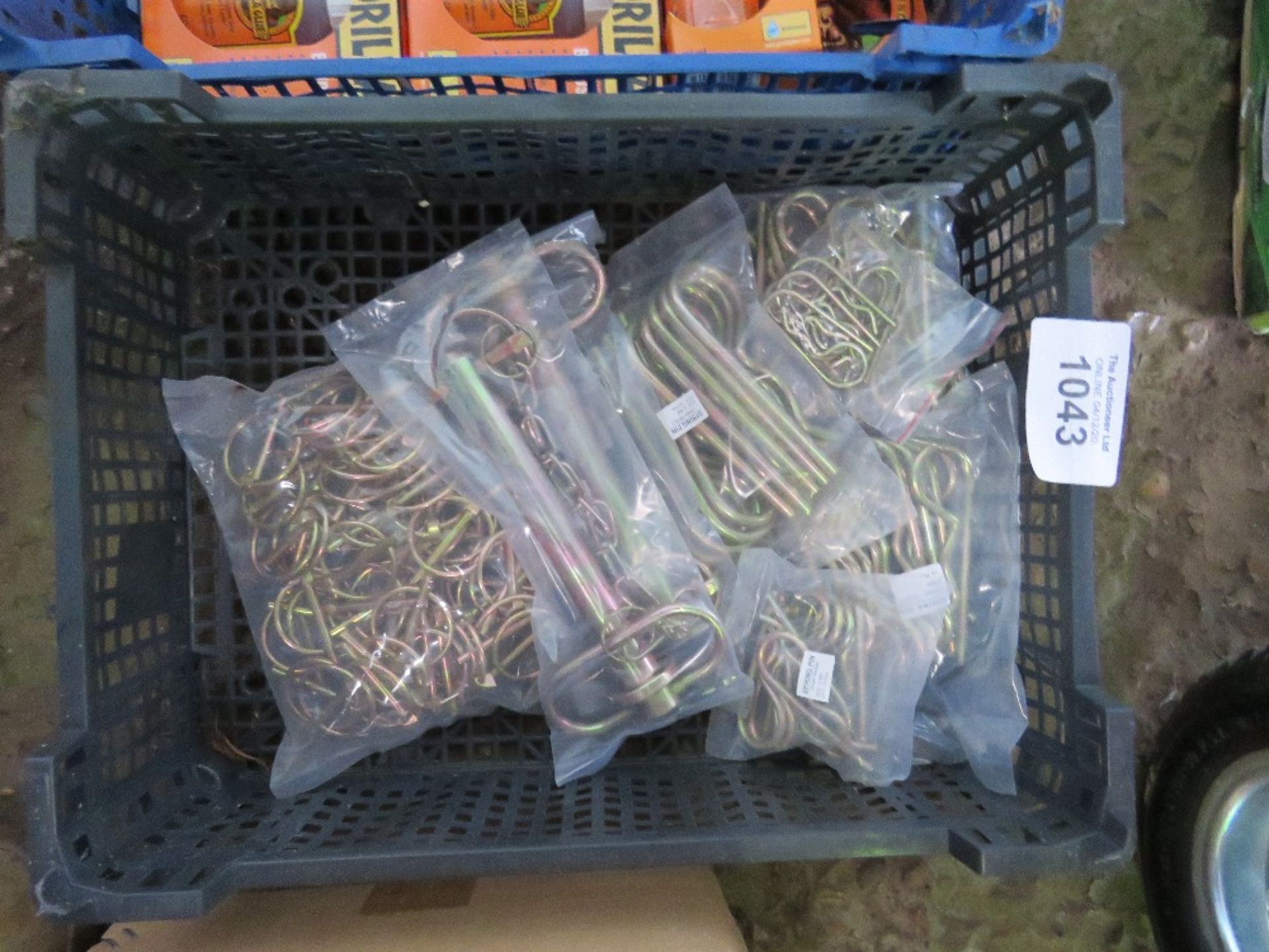 BOX OF PINS AND CLIPS.