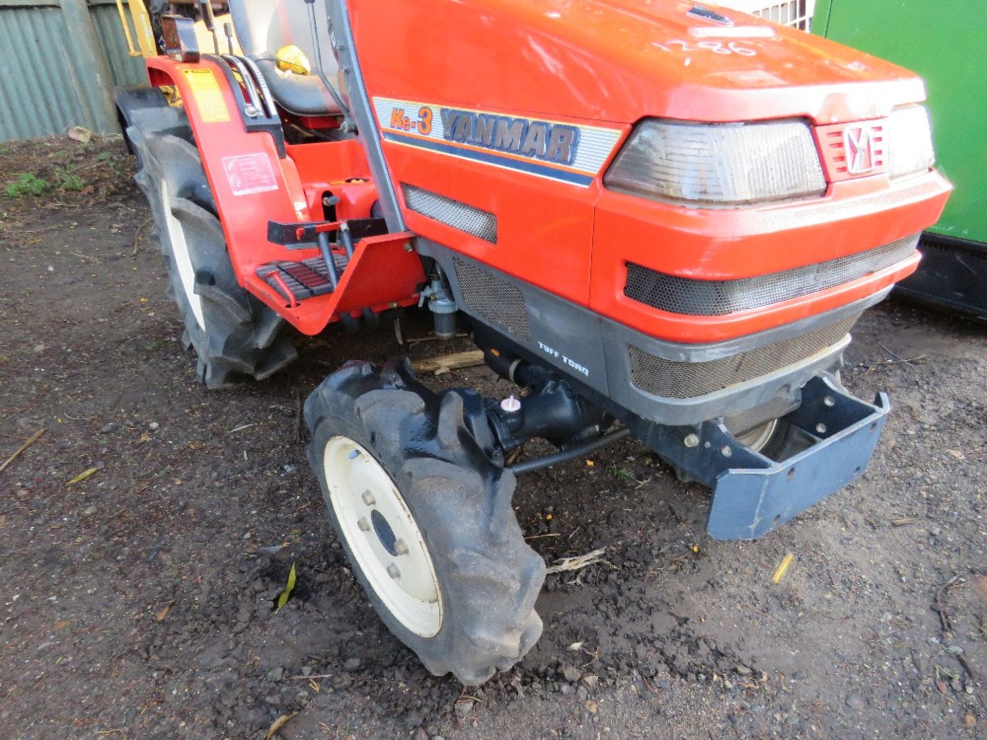 YANMAR KE3 4WD COMPACT TRACTOR WITH REAR LINKAGE.349 REC HRS. WHEN TESTED WAS SEEN TO RUN, DRIVE, P