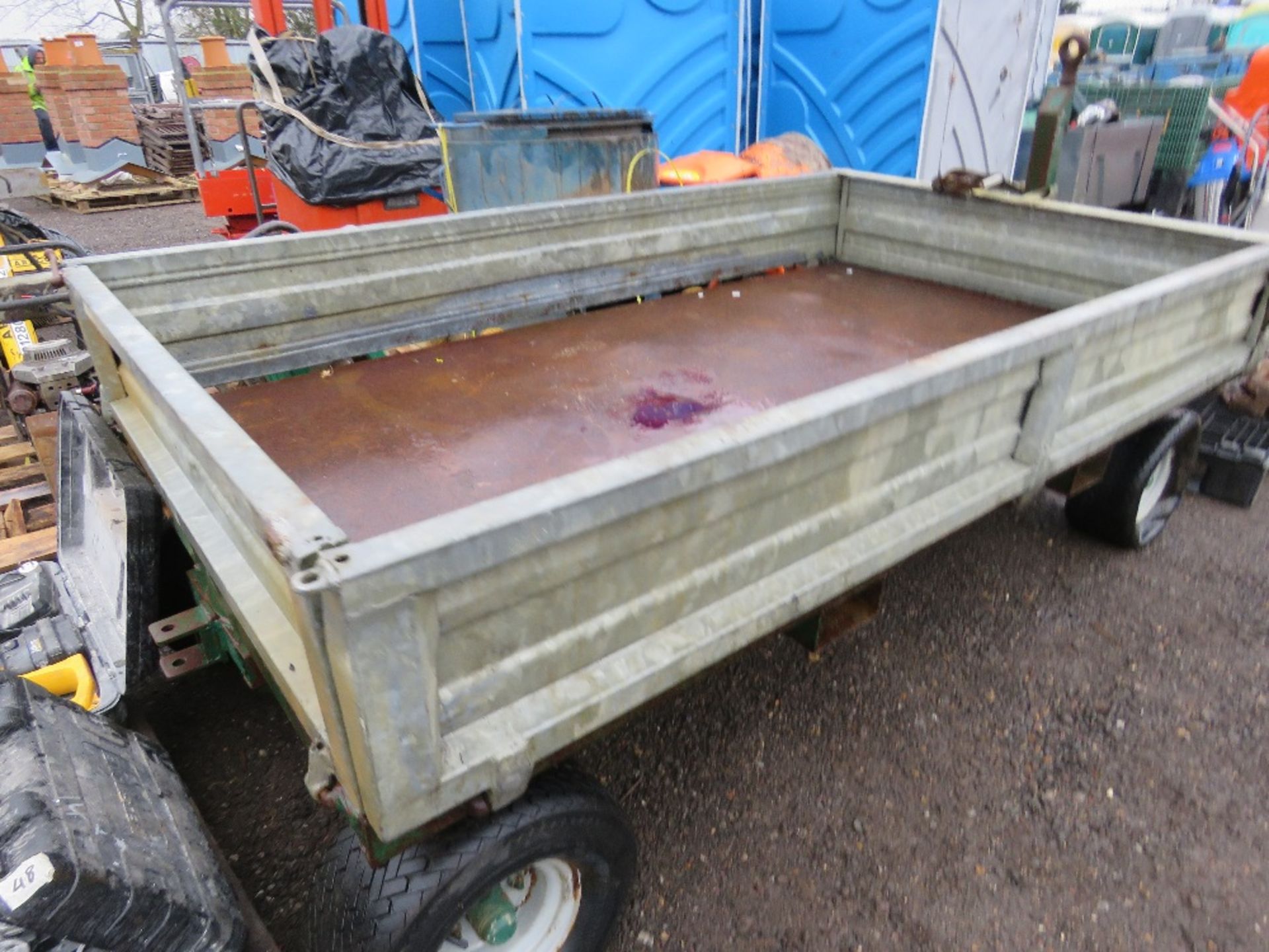 4 WHEELED GARDEN TRAILER. - Image 3 of 3