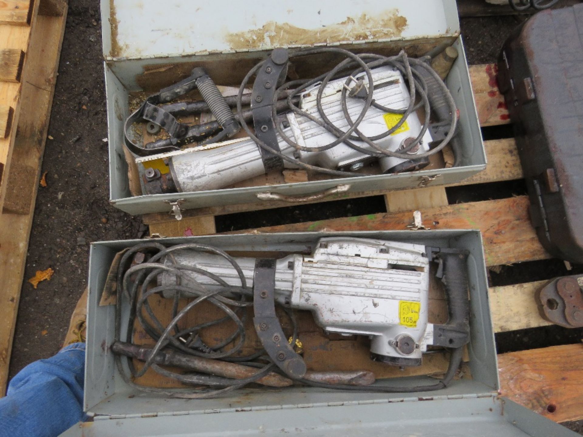 2 X HEAVY DUTY BREAKER DRILLS IN BOXES, CONDITION UNKNOWN.