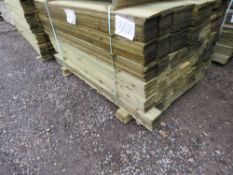 LARGE PACK OF FEATHER EDGE CLADDING TIMBERS, 1.5M X 0.105M APPROX.