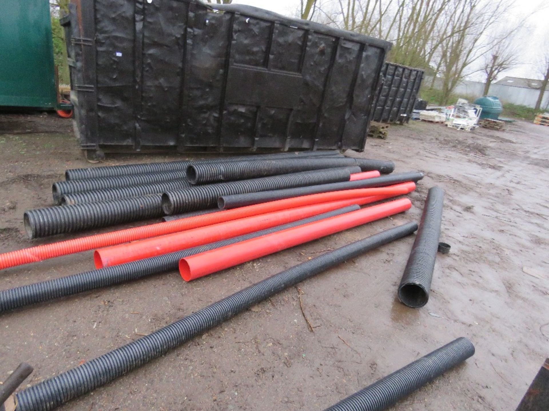 quantity of ducting/drainage pipes.