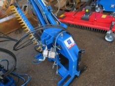 SPITFIRE CTH1300 COMPACT TRACTOR MOUNTED HEDGECUTTER WITH RECIPRICATING BLADE HEAD. COMPLETE WITH PT