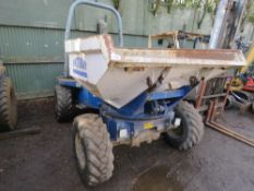 TEREX 3 TONNE SWIVEL SKIP DUMPER, YEAR 2005. SN:SLBDNN00E504AS176. DIRECT FROM LOCAL COMPANY. WHEN T