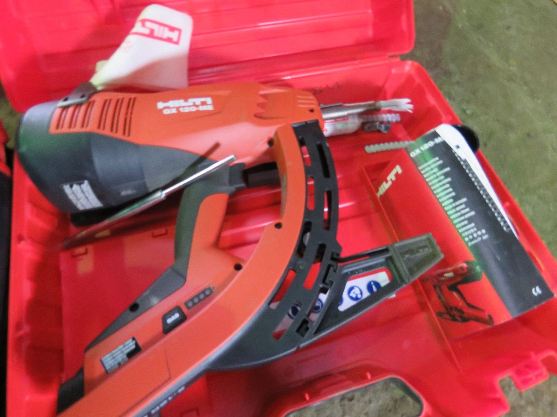 HILTI NAIL GUN IN CASE. SOURCED FROM DEPOT CLEARANCE DUE TO A CHANGE IN COMPANY POLICY.