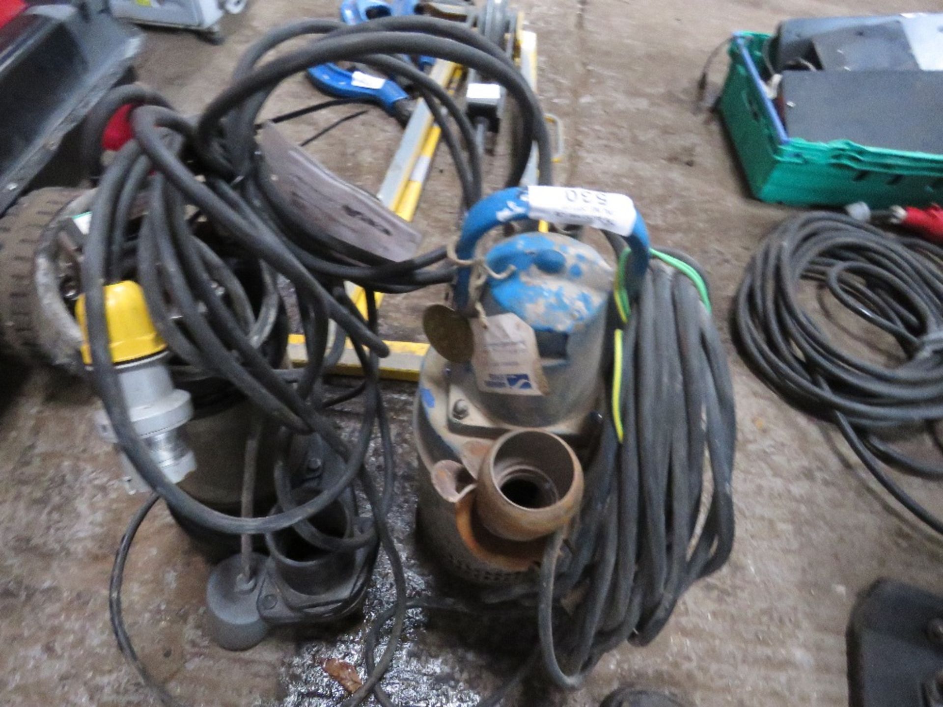 2 X 110VOLT SUBMERSIBLE WATER PUMPS. - Image 2 of 2