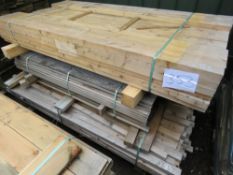 QUANTITY OF MIXED FENCE CLADDING AND TIMBER.