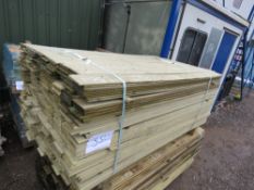 LARGE PACK OF TIMBER FENCE CLADDING STRIPS 1.75M X 0.10M APPROX.