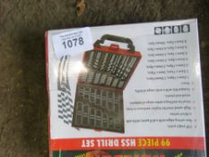 99 PIECE DRILL BIT SET.