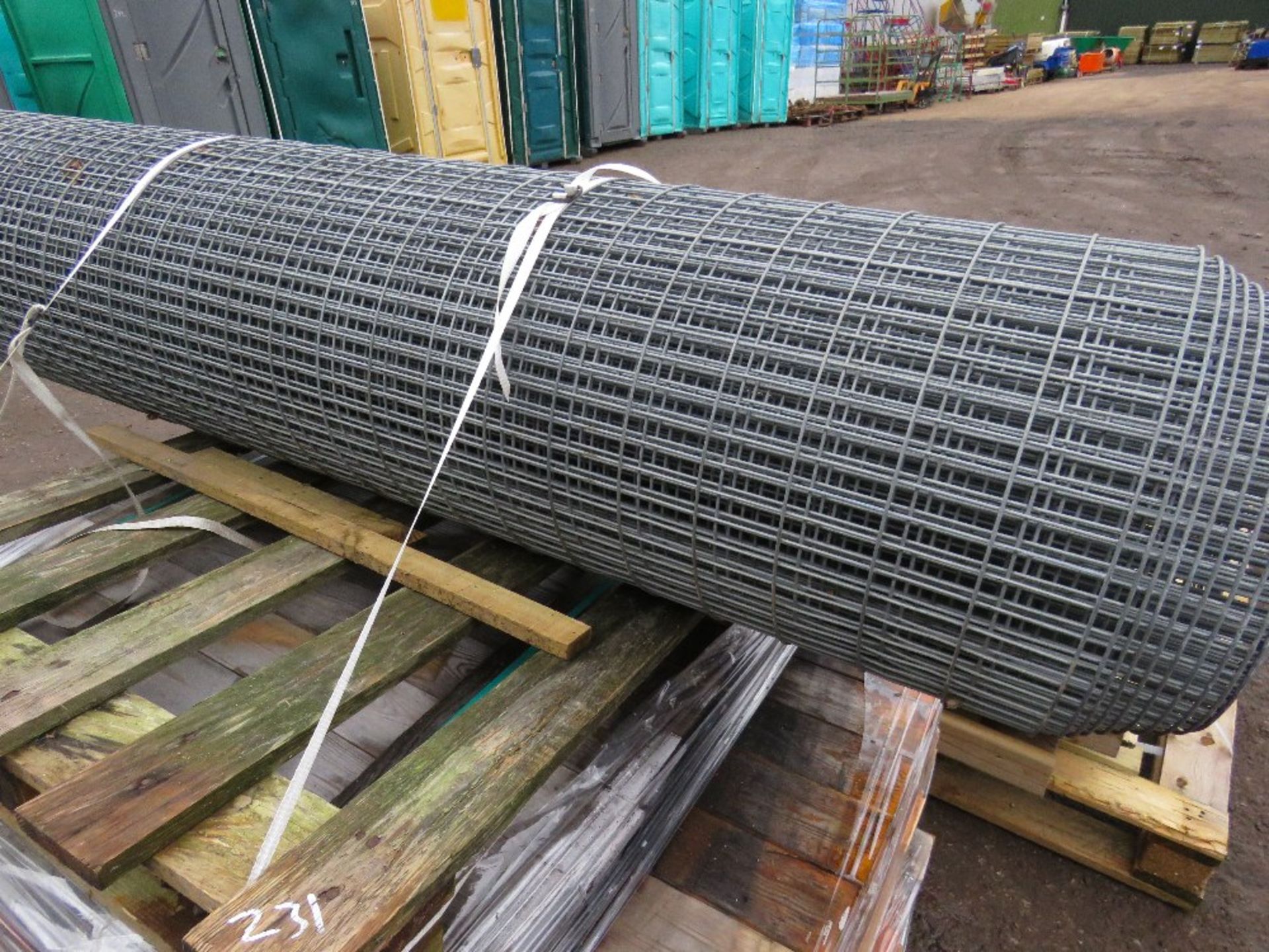 ROLL OF GALVANISED MESH FENCING 6FT HEIGHT APPROX.