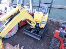 YANMAR SV08 MICRO EXCAVATOR YEAR 2014. 2 X BUCKETS. 1750 REC HOURS. DIRECT FROM LOCAL COMPANY AS PAR