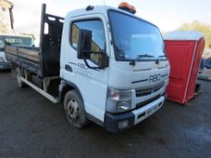 MITSUBISHI CANTER 7C15 7500KG TIPPER REG:GJ12 VYR (PRIVATE PLATE JUST REMOVED).56,611 REC MILES. DI